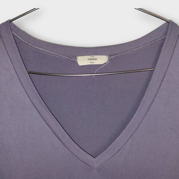 Entro Womens Dress Sz‎ Medium Midi Lavender Tshirt Sleeveless Coastal Beachy - Picture 6 of 10
